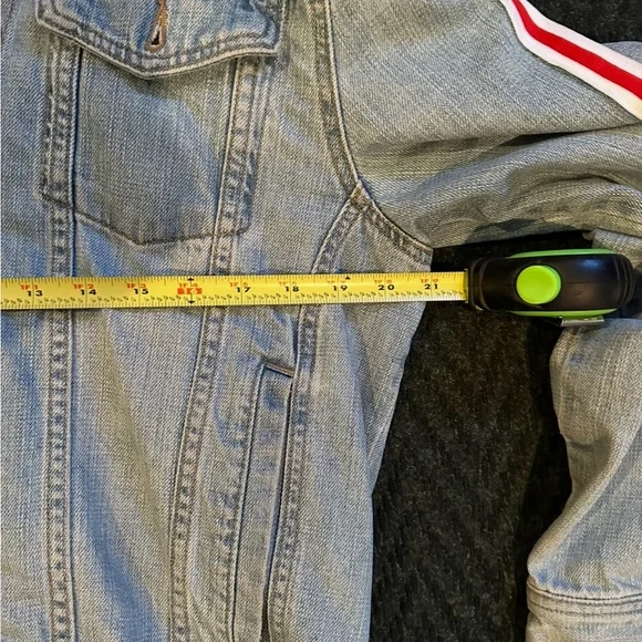 American Rag Light Blue Jean Jacket with Hood - Picture 6 of 10